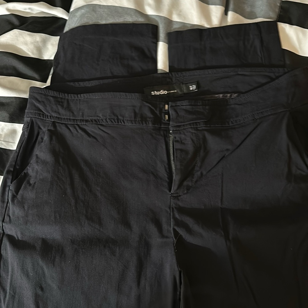 Trouser Straight Deluxe Stretch Mid-Rise Pant SIZE 16 Tall